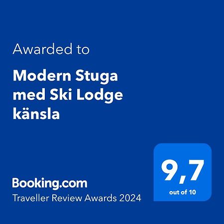 Modern Stuga Med Ski Lodge Kaensla ยาร์ฟโซ ภายนอก รูปภาพ