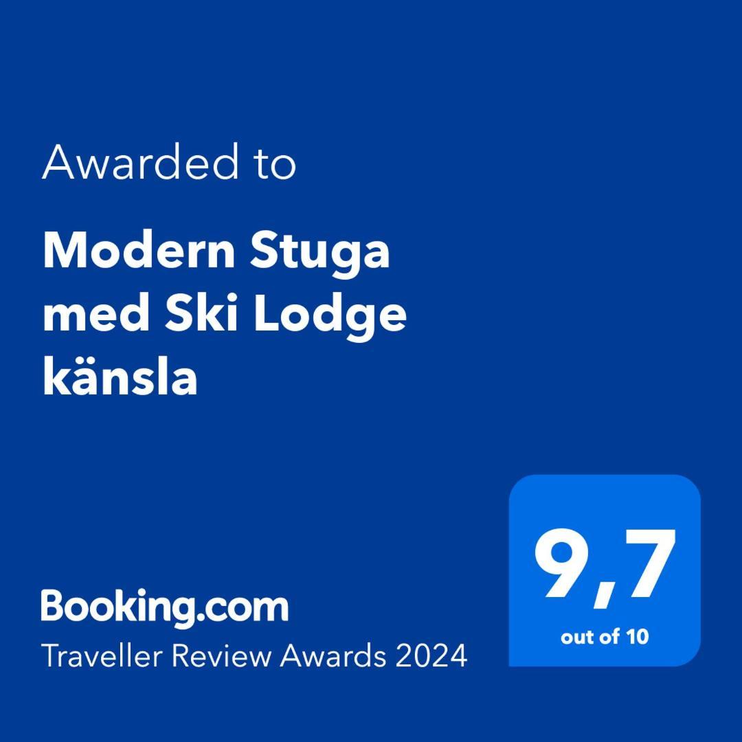 Modern Stuga Med Ski Lodge Kaensla ยาร์ฟโซ ภายนอก รูปภาพ